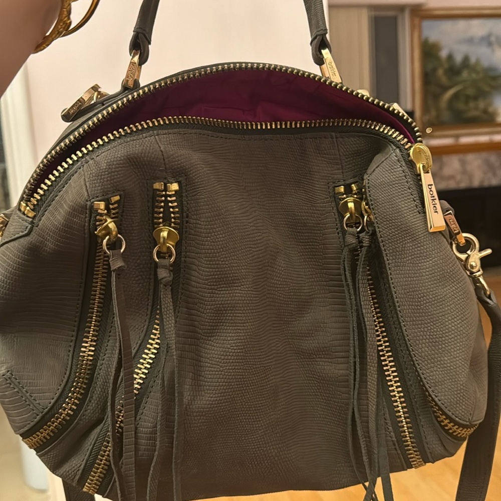 Botkier Legacy Zipper Satchel - Grey